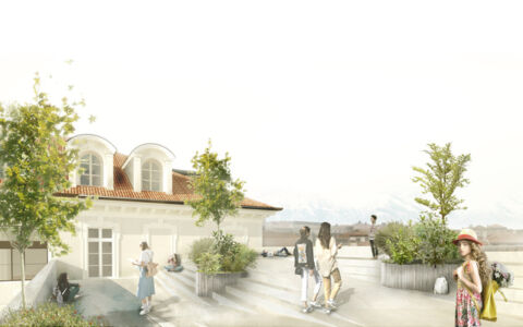 Studio Archisbang con AREA Progetti, proposta vincitrice del concorso "Torino fa scuola" per la riqualificazione della scuola media Giovanni Pascoli in via Duchessa Jolanda