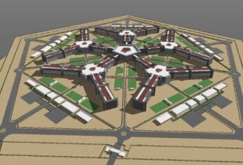 Domenico Alessandro De Rossi, "Judical City" di Garian (Tripoli, Libia): carcere e plessi a servizio ricevimento legale e famiglie