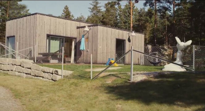 Carcere di Halden in Norvegia, edificio per gli incontri familiari collocato nel bosco all’interno dell’area detentiva (vista esterna)