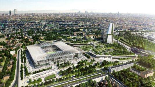Il nuovo stadio di San Siro e l'area circostante nella proposta di Populous