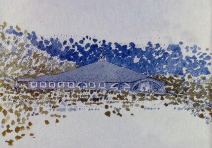 Monastero Carmelitano “Mater Misercordiae”, Quart (Aosta), 1984-89. Gabetti e Isola, G. Drocco (Archivio Gabetti e Isola)