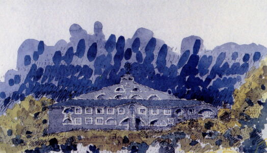 Monastero Carmelitano “Mater Misercordiae”, Quart (Aosta), 1984-89. Gabetti e Isola, G. Drocco (Archivio Gabetti e Isola)