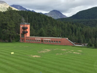 Lo stadio olimpico di Sankt Moritz oggi