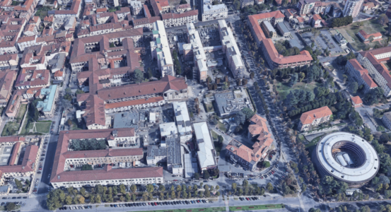 L'attuale ospedal di Novara, l'Ospedale Maggiore della Carità