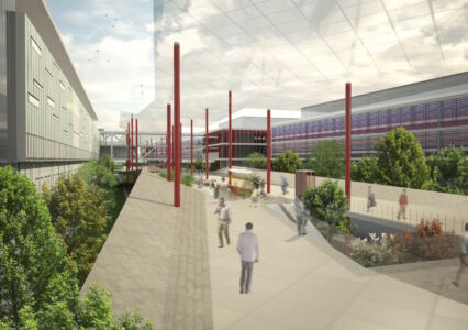 Nuovo ospedale di Novara, render